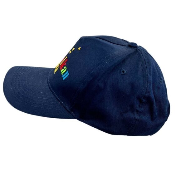 VTG KETCHIKAN ALASKA Navy Multicolor Yellow Stars Cap Hat Snapback Arctic Circle - Picture 2 of 6